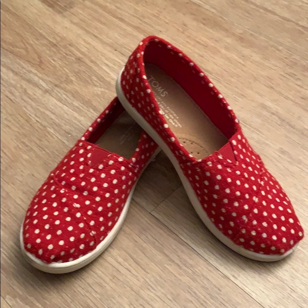 Worn Once! Polka Dot Toms.